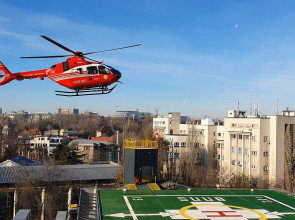 Heliport lighting University Hospital Bucharest