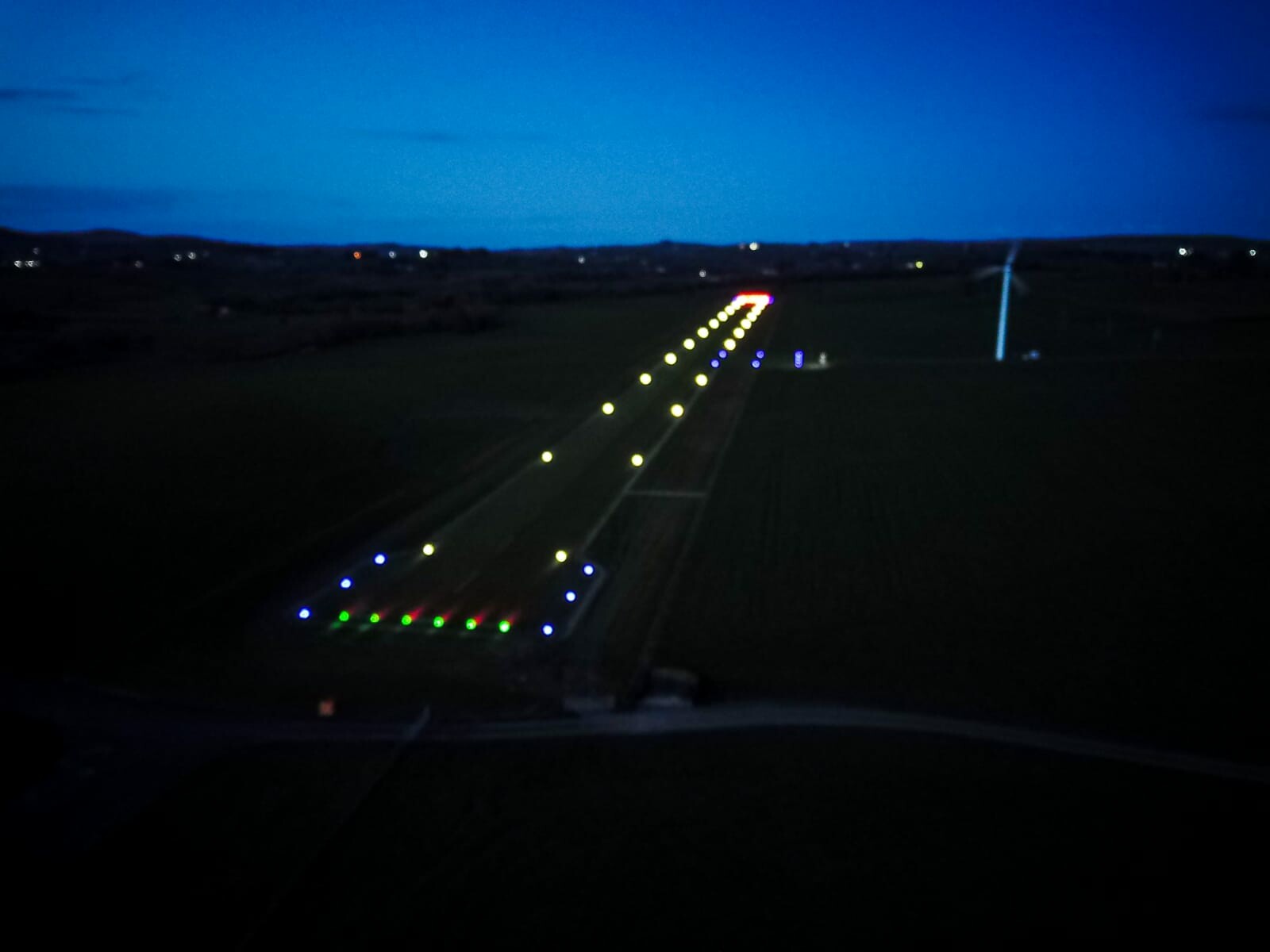 Runway lights Airport UK
