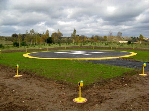 Heliport in Zubtsov Russia