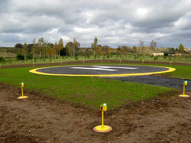 Heliport in Zubtsov Russia