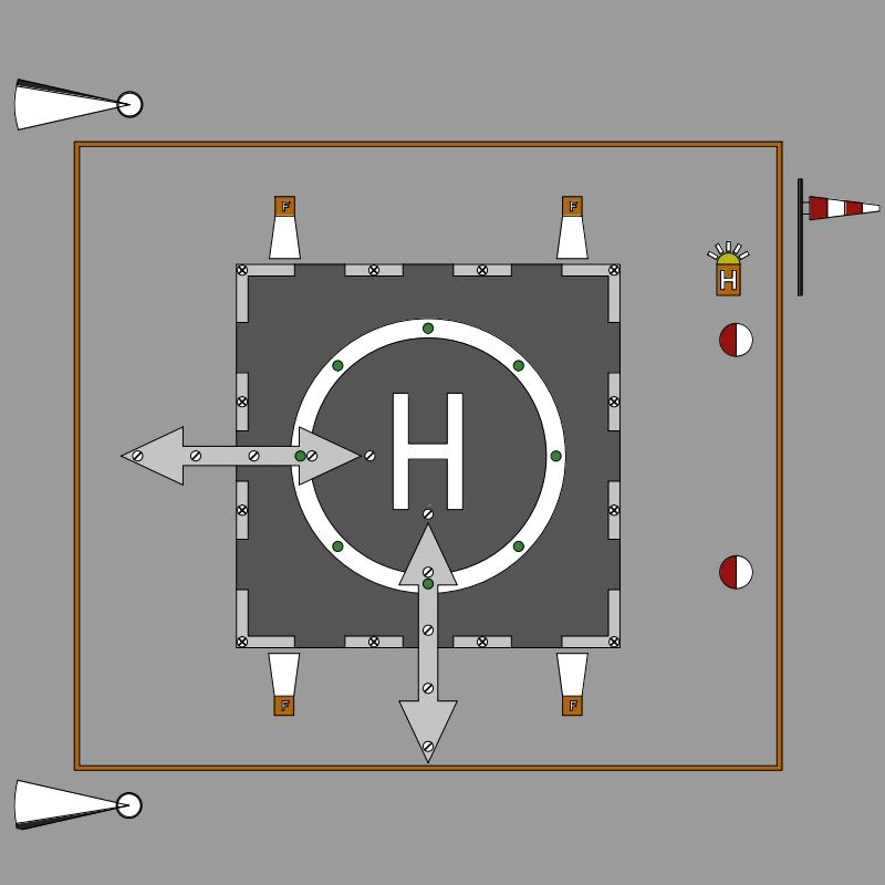Elevated Heliport Lighting System