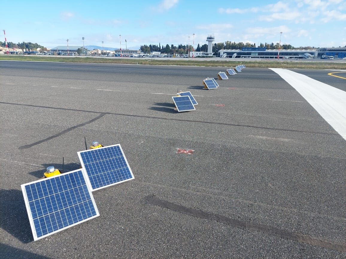 solar runway lighting