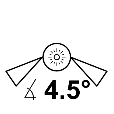 <p><strong>Toe in 4,5 dgr</strong></p>
<p>- for runways 60 m wide</p>